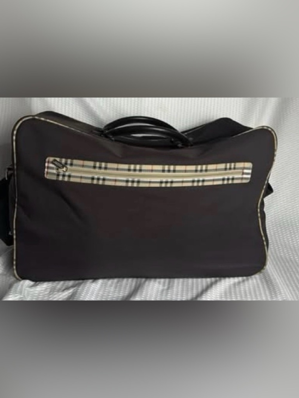 Burberry Travel Duffle Bag with classic nova check design